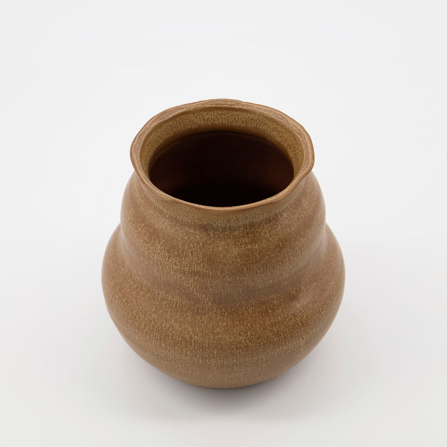 brown camel vase