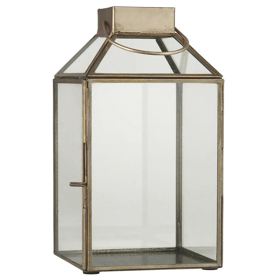 Brass lantern for indoors