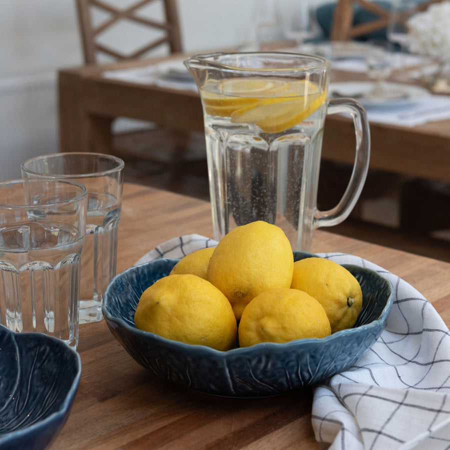 blue bordallo bowl with lemons