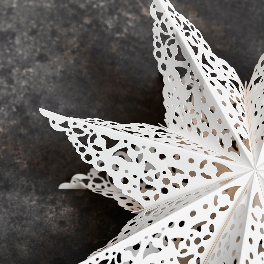 White christmas star decoration