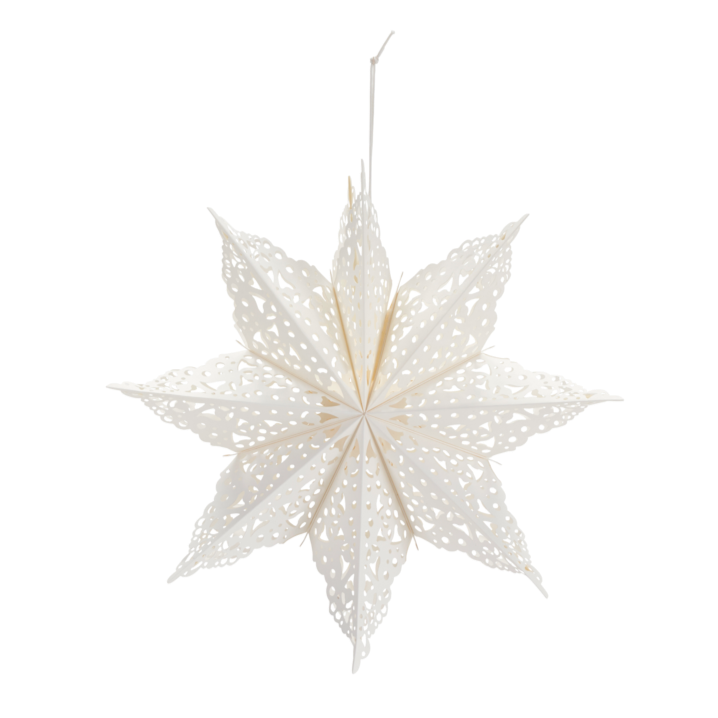 White christmas star decoration