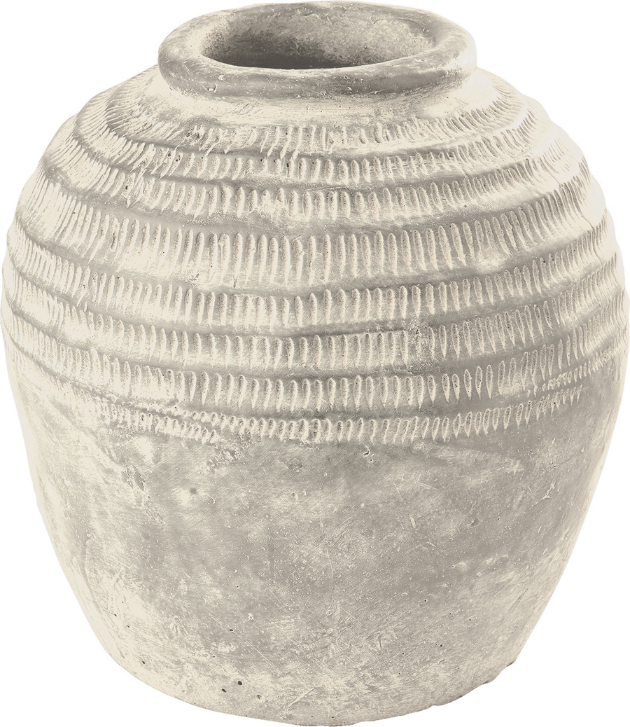 large neutral cream vase