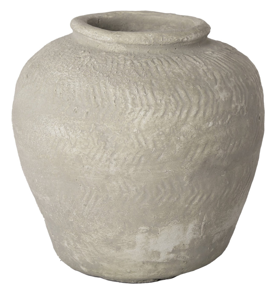 large neutral vase