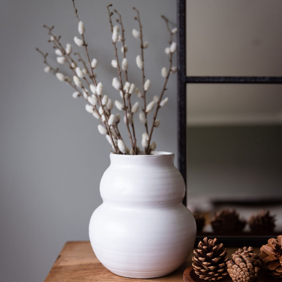 white vase