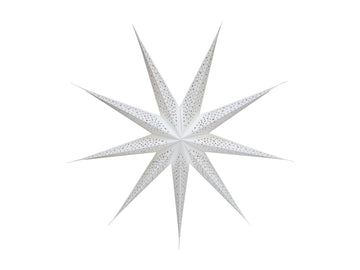 white luxury star decoration
