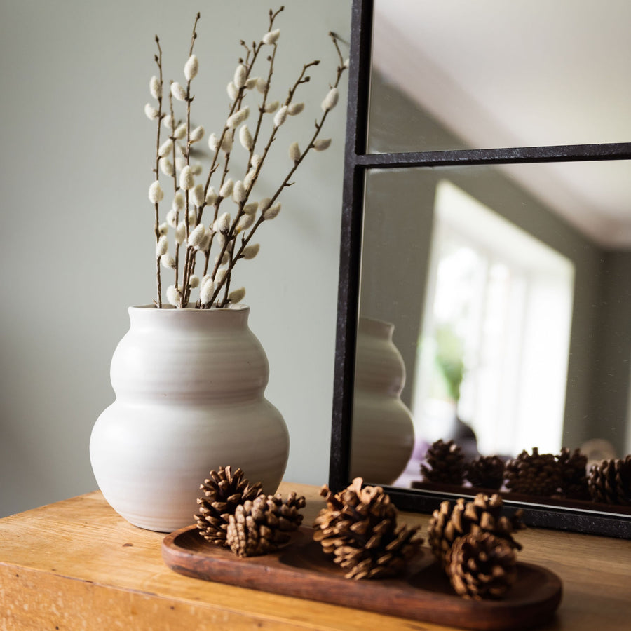 white vase