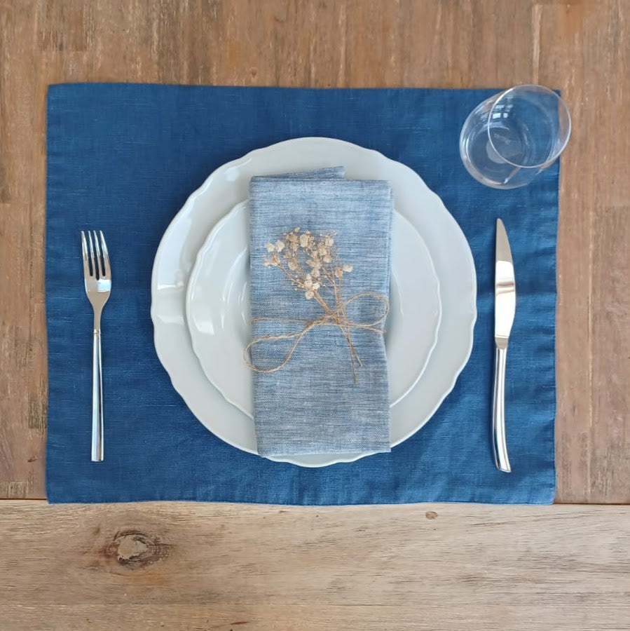 Blue Washed Placemat, Set of 2