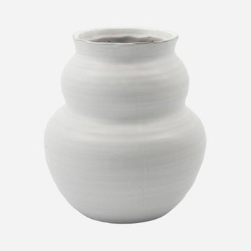 small white vase