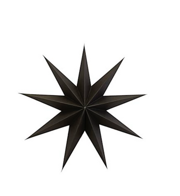 Christmas decorative star in brown