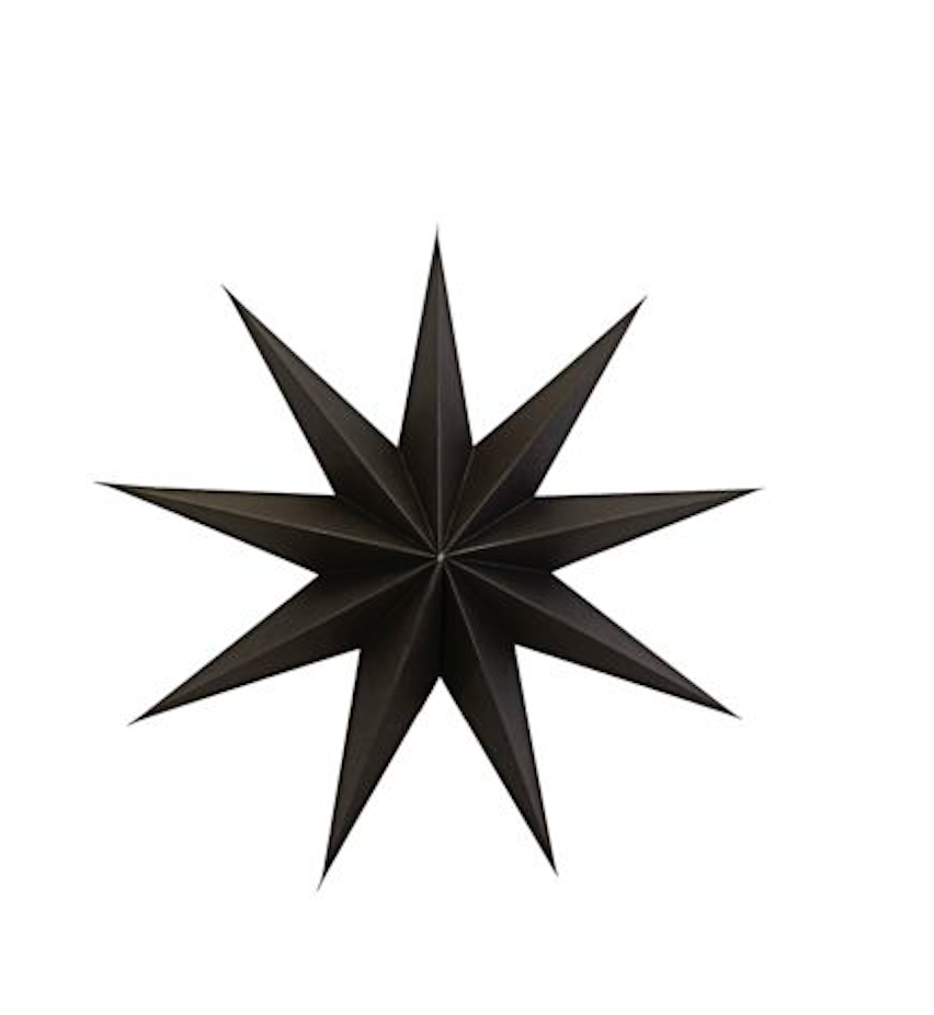 Christmas decorative star in brown