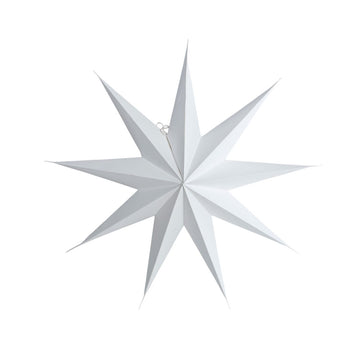 Christmas decorative star in white