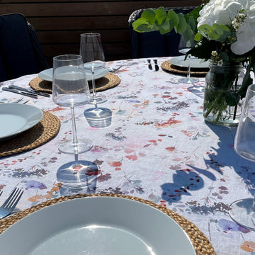 flower print tablecloth