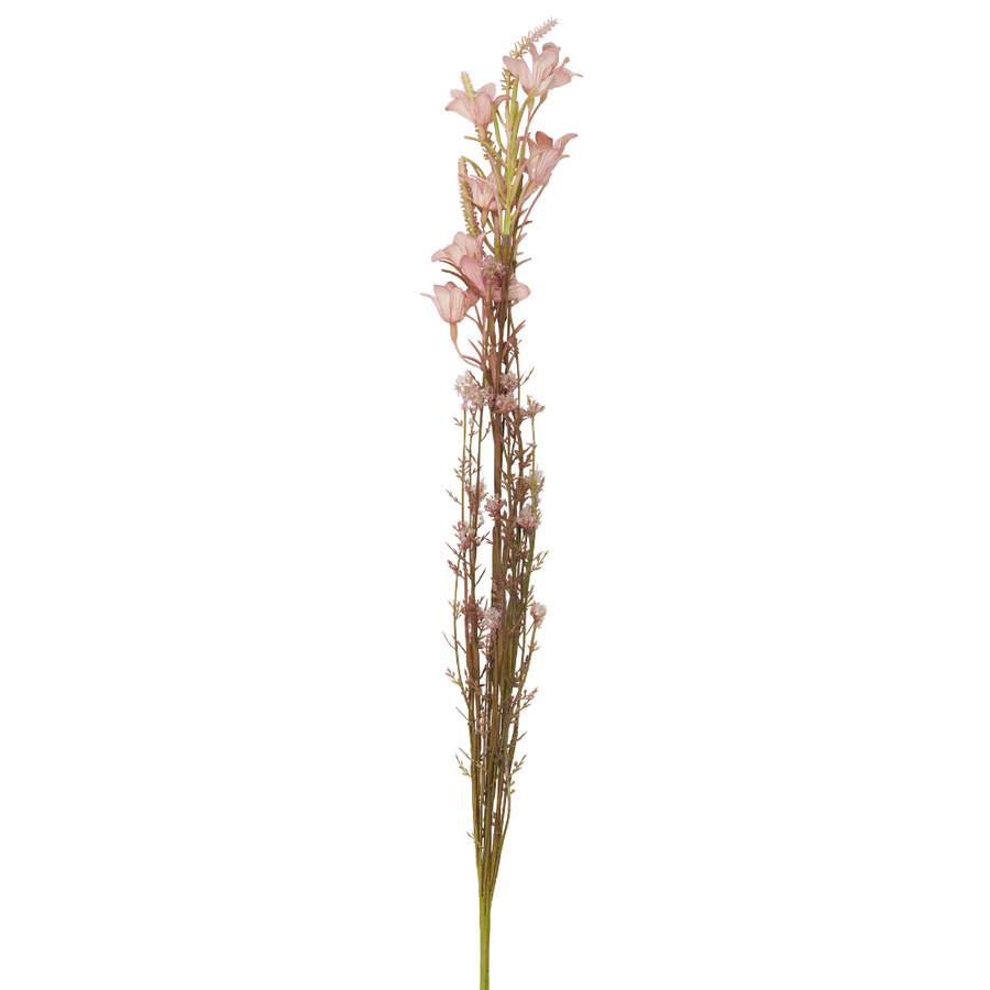 Pink faux flower stems