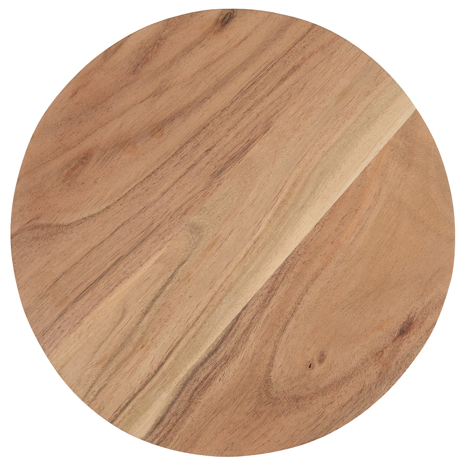 Round serving board