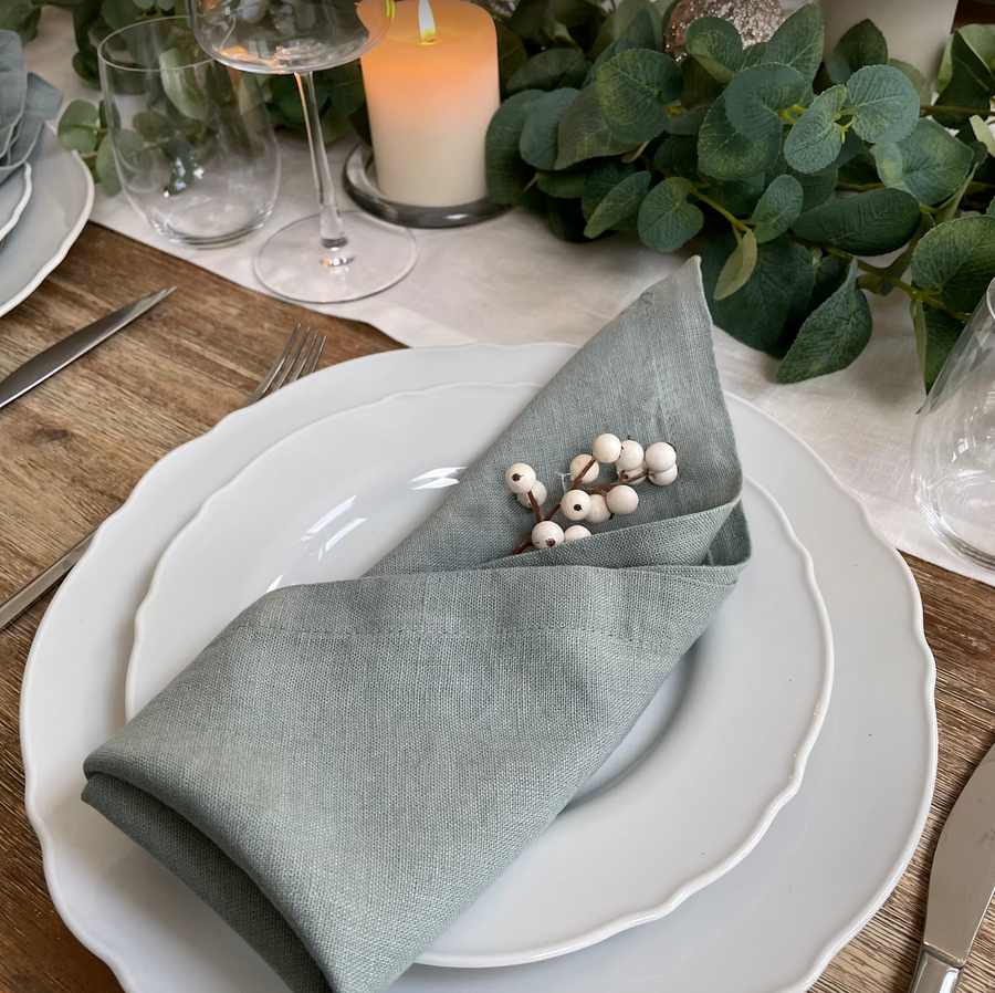 green napkins