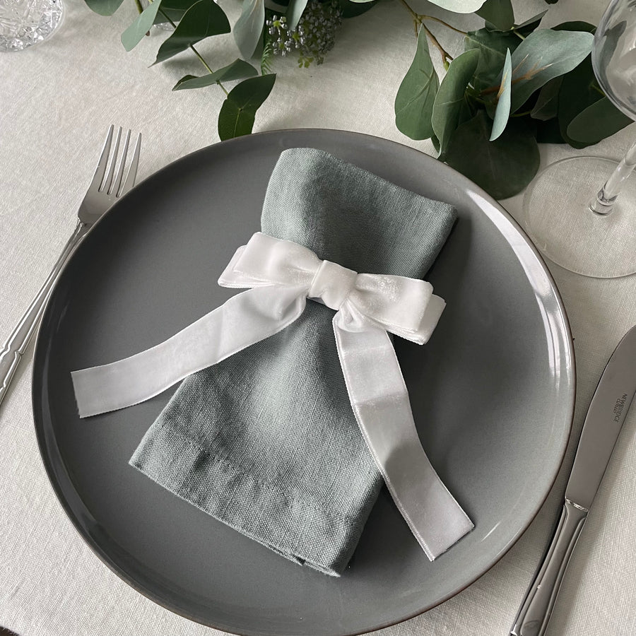 velvet ribbon napkin