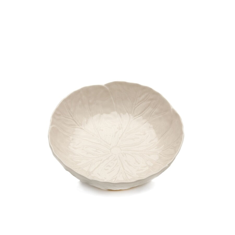 white salad bowl