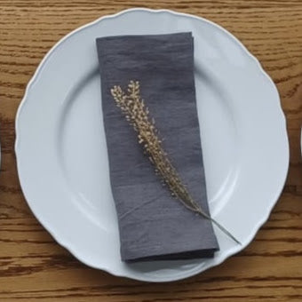 charcola linen napkin