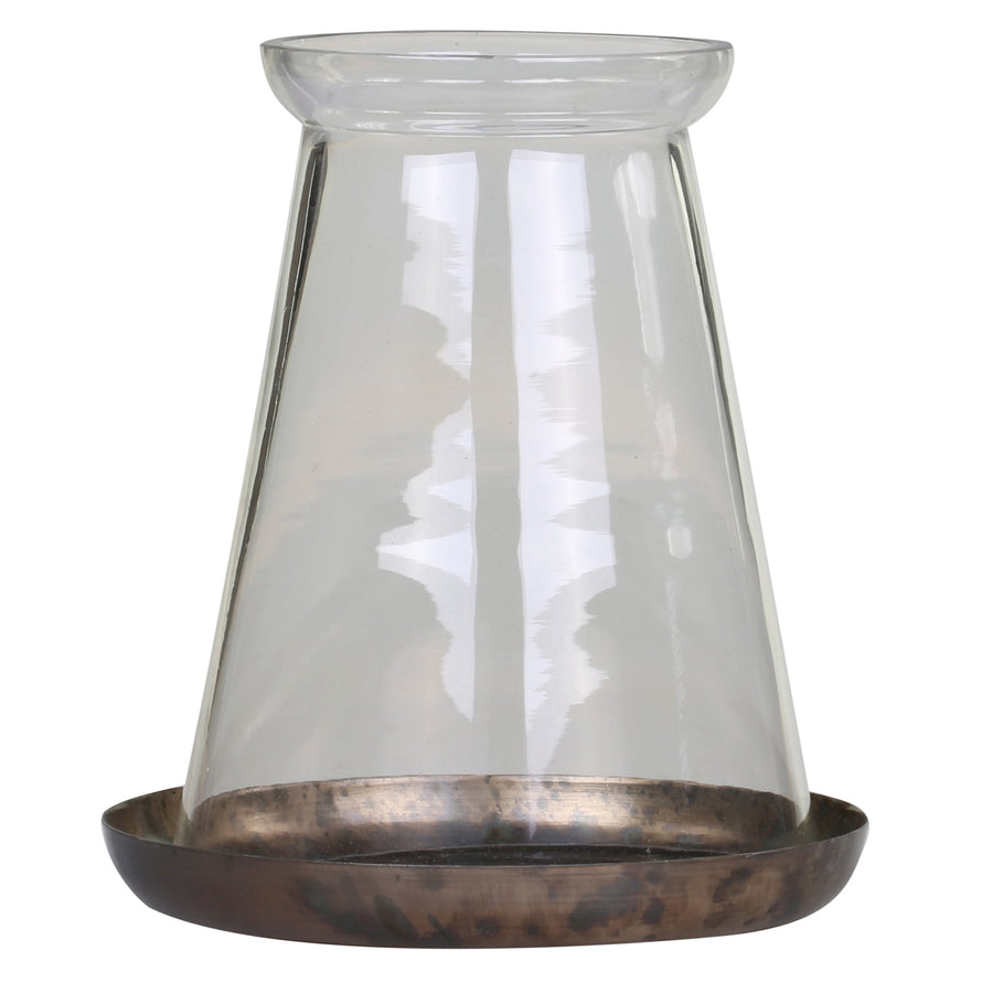 Glass candle holder and lantern