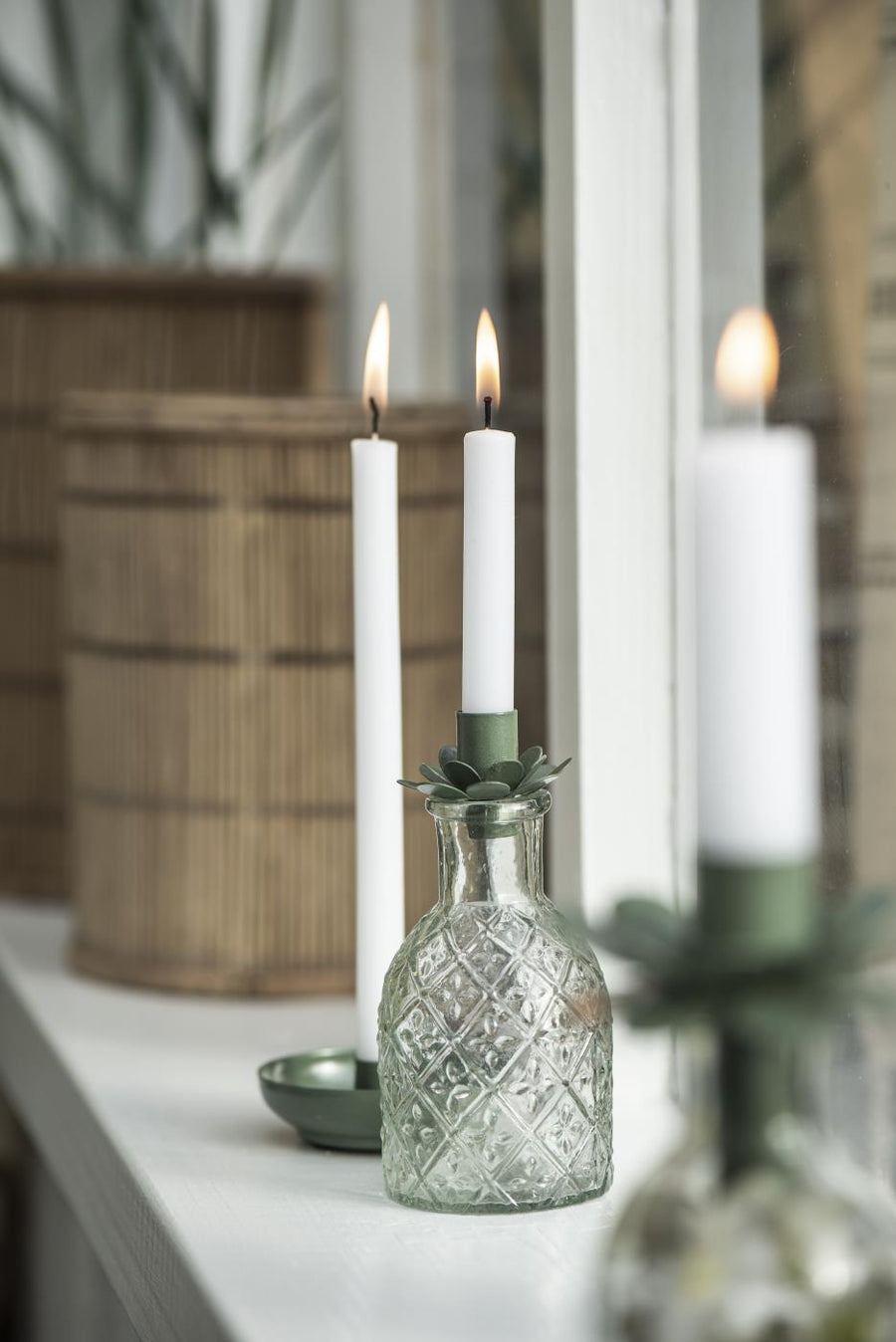 Slim Taper Candle White (20 pcs)